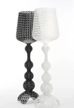 Lampadaire D'extérieur Kabuki Outdoor Plastique Noir Plastique Noir / Led - H 165 Cm - Kartell