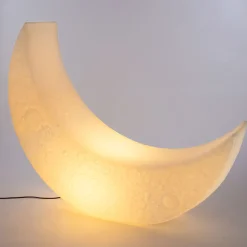Lampadaire D'extérieur My Moon Plastique/ Rocking Chair Lumineux - L 152 Cm / Interieur-Exterieur - Seletti