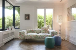 Lampadaire Kabuki Indoor Plastique Bleu / Led - Pour L'Interieur - H 165 Cm - Kartell