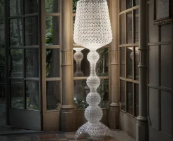 Lampadaire Kabuki Indoor Plastique Transparent / Led - Pour L'Interieur - H 165 Cm - Kartell