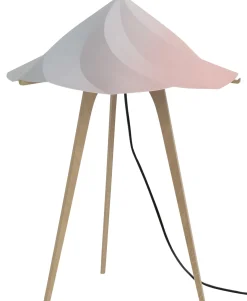 Lampe A Poser Chantilly Large Plastique Bois/ H 65 Cm - Moustache
