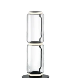 Lampe A Poser Noctambule Cylindre N°2 Verre Transparent / Led - O 25 X H 95 Cm - Flos