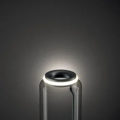 Lampe A Poser Noctambule Cylindre N°2 Verre Transparent / Led - O 25 X H 95 Cm - Flos