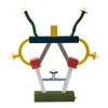 Lampe De Table Ashoka Metal/ By Ettore Sottsass, 1981 - L 74 X H 85 Cm - Memphis Milano