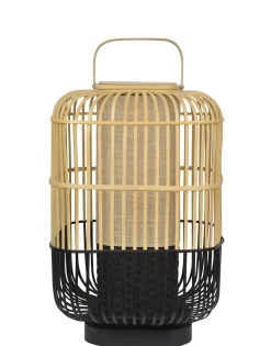 Lampe De Table Bamboo Square Largebois Naturel / H 65 Cm - Forestier