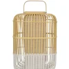 Lampe De Table Bamboo Square Largebois Naturel / H 65 Cm - Forestier