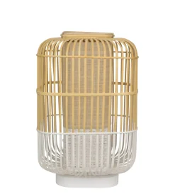 Lampe De Table Bamboo Square Largebois Naturel / H 65 Cm - Forestier