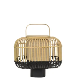 Lampe De Table Bamboo Square Smallbois Naturel / H 41 Cm - Forestier