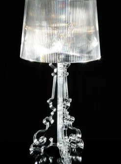 Lampe De Table Bourgie Plastique Transparent / H 68 A 78 Cm - Kartell