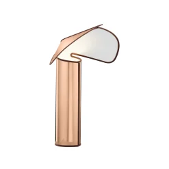 Lampe De Table Chiara Metal Rose / H 41 Cm - Reedition 1969 - Flos
