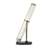 Lampe De Table Frechin Led Verre Blanc / H 65 Cm - Marbre - Dcw Editions