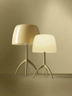 Lampe De Table Lumiere Nuances Grande Verre Jaune / H 45 Cm - Foscarini