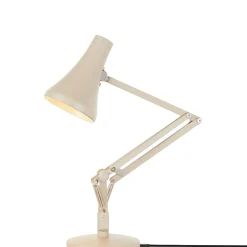 Lampe De Table 90 Mini Mini Led Metal Blanc Beige / Branchement Secteur Ou Usb - Anglepoise