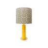 Lampe De Table Petra Tissu Bois Jaune / O 35 X H 73 Cm - Popus Editions