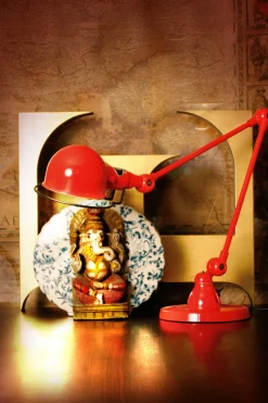 Lampe De Table Signal Metal / 2 Bras - H Max 60 Cm - Jielde