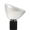 Lampe De Table Taccia Led Small (1962) Metal Verre Noir Transparent /  H 48 Cm - Flos
