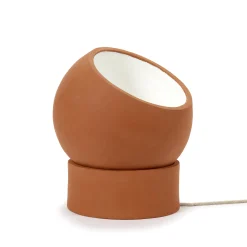 Lampe De Table Terra Floor Ceramique Rouge Orange / - Terracotta / Spot Orientable - Serax
