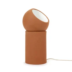 Lampe De Table Terra Large Ceramique Rouge Orange / - Terracotta / Spot Orientable - Serax
