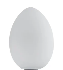 Lampe De Table Uovo Led Verre Blanc / H 44 Cm - Fontana Arte