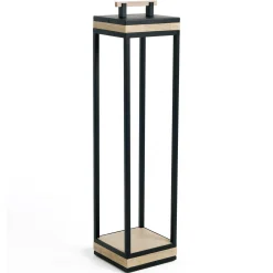 Lampe D'extérieur Carre Xl Bois Naturel / Led - H 110 Cm / Teck Decape & Metal - Ethimo