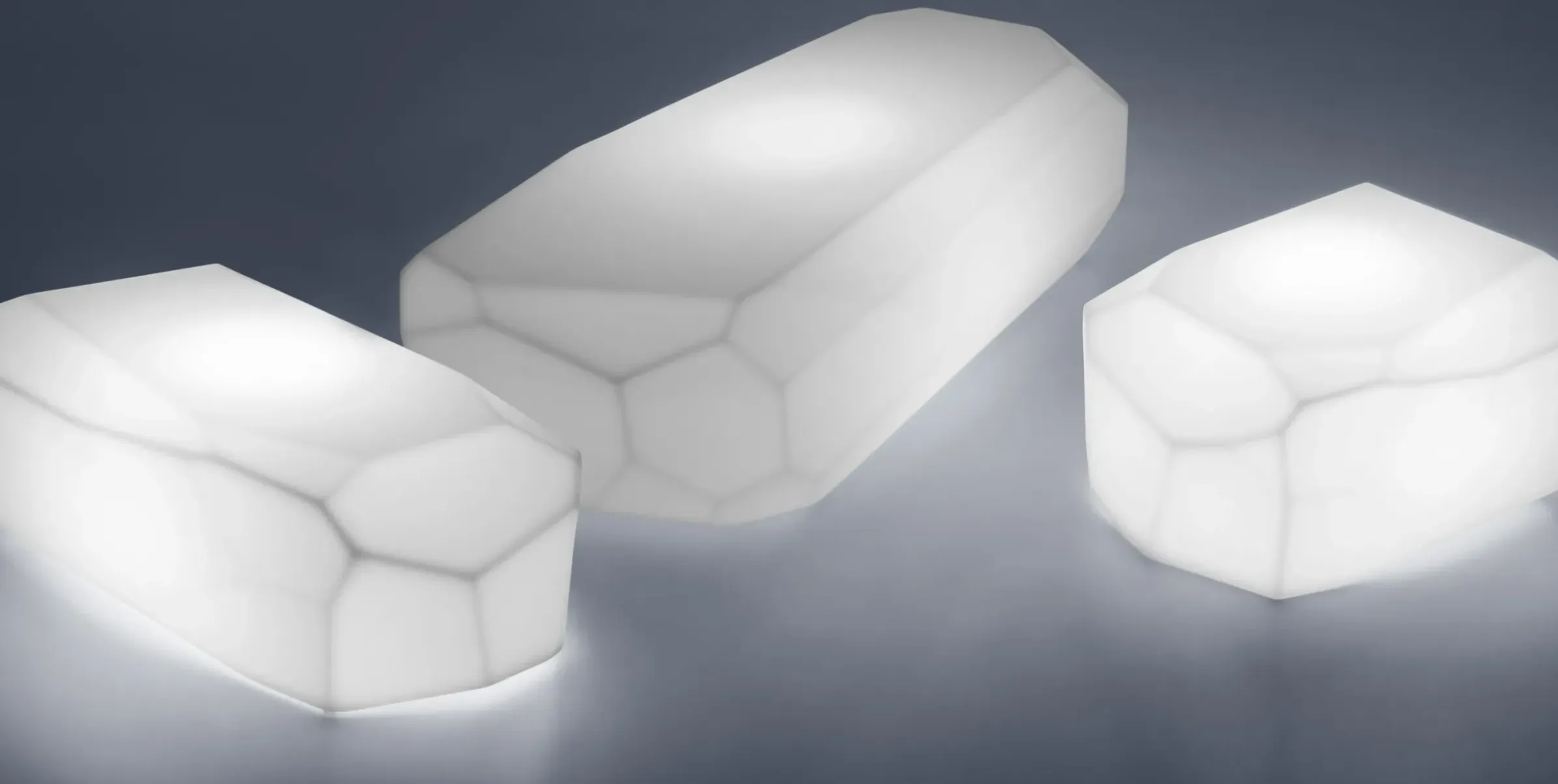 Lampe D'extérieur Meteor Light Small Plastique / Table Basse - 57 X 50 Cm - Serralunga