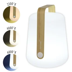 Lampe Exterieur Sans Fil Rechargeable Balad Bamboo Plastique Bois Naturel Plastique & Bois/ H 38 Cm - Usb - Fermob