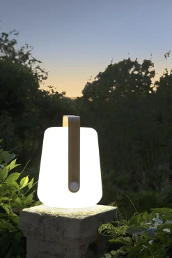 Lampe Exterieur Sans Fil Rechargeable Balad Bamboo Plastique Bois Naturel Plastique & Bois/ H 38 Cm - Usb - Fermob