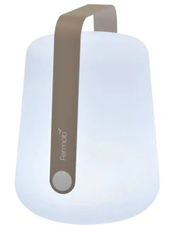 Lampe Exterieur Sans Fil Rechargeable Balad Large Led Metal Plastique Beige Plastique & Metal Beige / H 38 Cm - Usb - Fermob