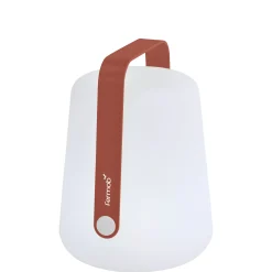 Lampe Exterieur Sans Fil Rechargeable Balad Small Led Plastique Rouge Plastique & Metal Rouge / H 25 Cm - Usb - Fermob