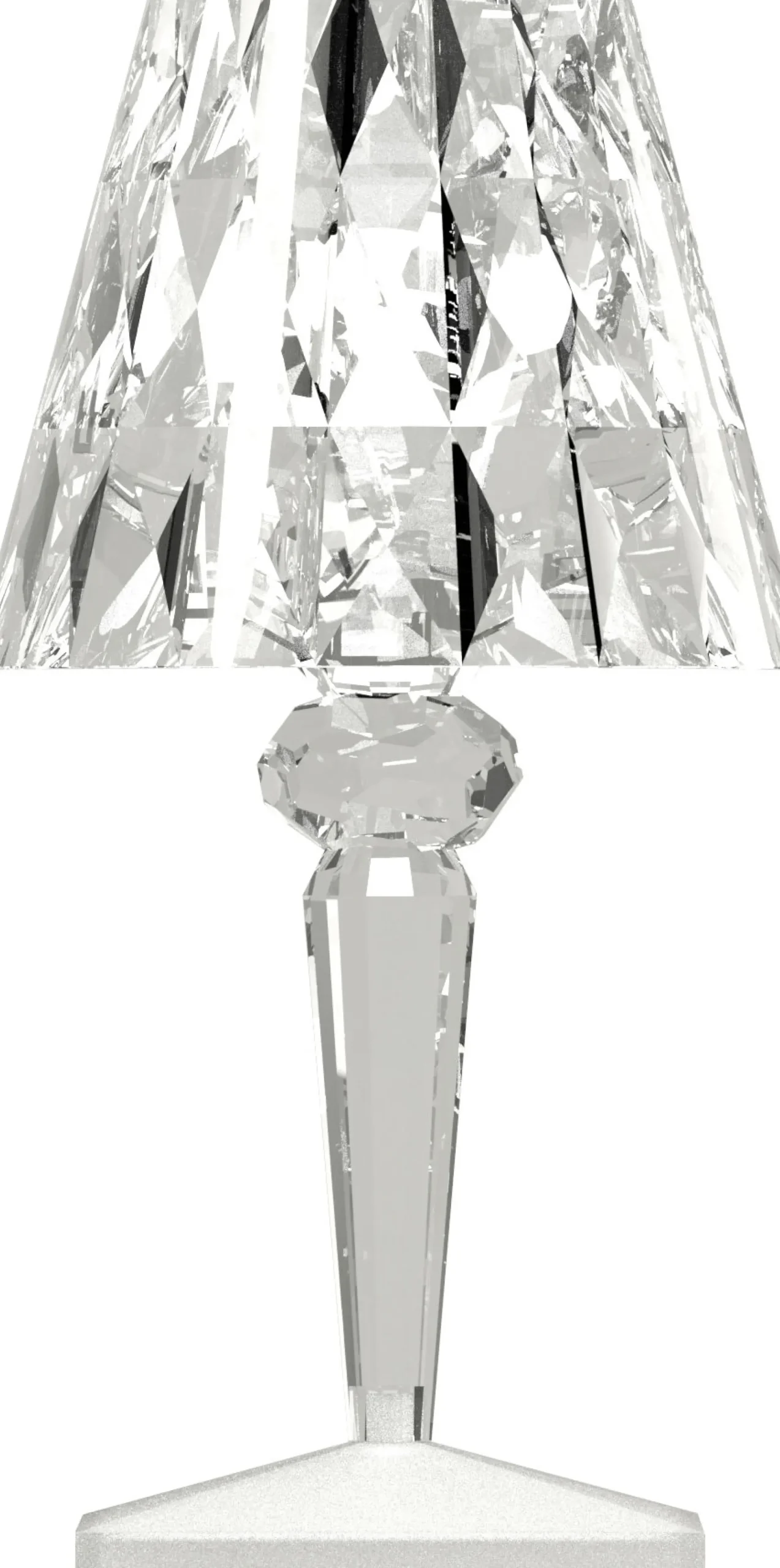 Lampe Exterieur Sans Fil Rechargeable Battery Led Plastique Transparent Plastique Transparent / H 22 Cm - Usb - Kartell