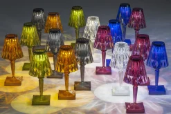 Lampe Exterieur Sans Fil Rechargeable Battery Led Plastique Transparent Plastique Transparent / H 22 Cm - Usb - Kartell