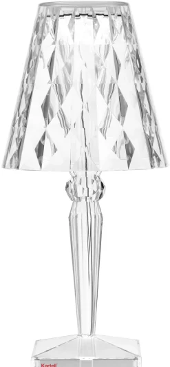Lampe Exterieur Sans Fil Rechargeable Big Battery Led Plastique Transparent Plastique Transparent / H 37 Cm - Usb - Kartell