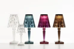 Lampe Exterieur Sans Fil Rechargeable Big Battery Led Plastique Transparent Plastique Transparent / H 37 Cm - Usb - Kartell