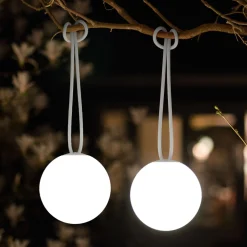 Lampe Exterieur Sans Fil Rechargeable Bolleke Led Plastique Gris Plastique Gris / Set De 2 - Fatboy