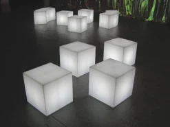 Lampe Exterieur Sans Fil Rechargeable Cubo Led Rgb Plastique Plastique / 25 Cm - Slide