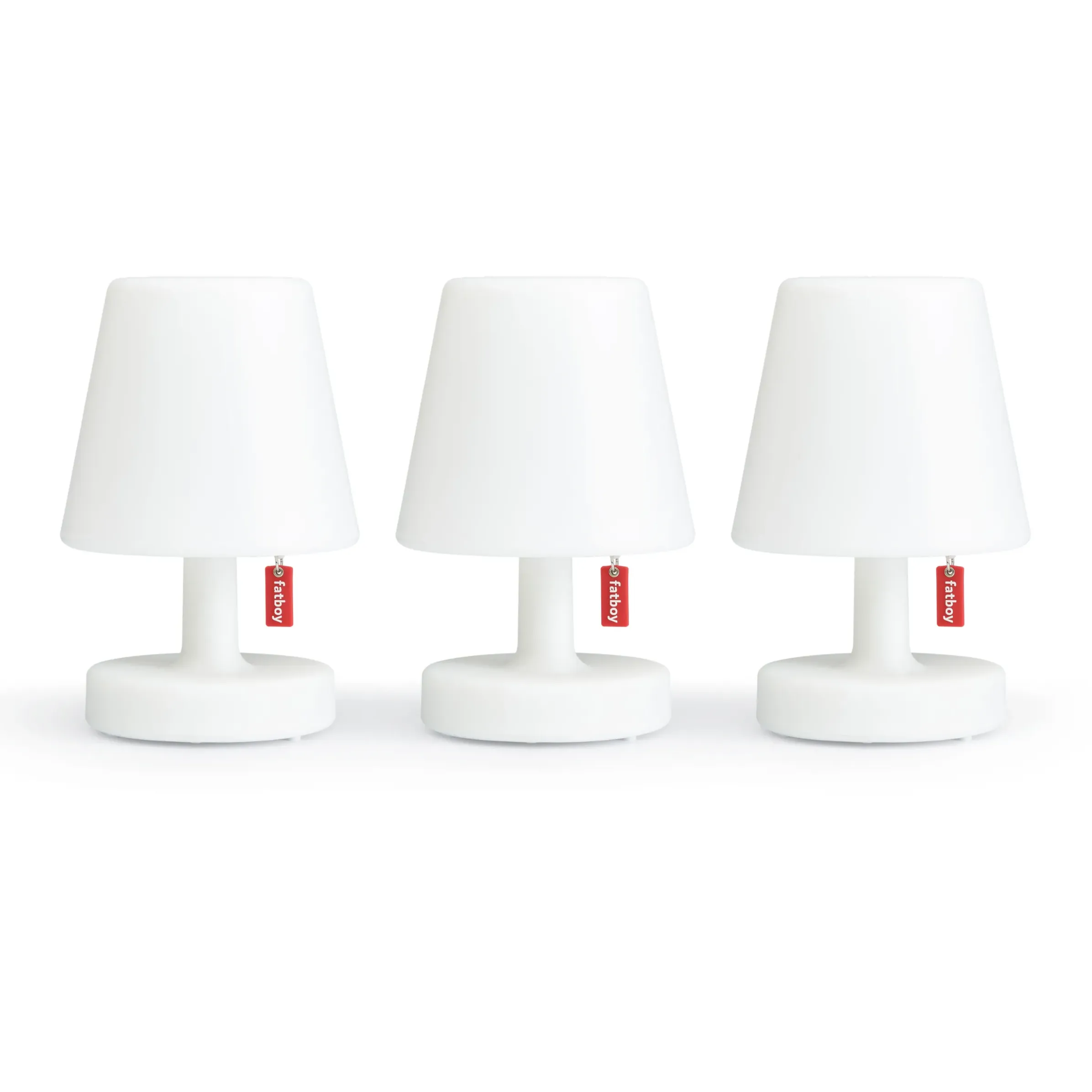 Lampe Exterieur Sans Fil Rechargeable Edison The Mini Plastiqueplastique/ Set De 3 - O 9 X H 15 Cm - Fatboy