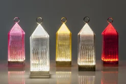 Lampe Exterieur Sans Fil Rechargeable Lantern Led Plastique Transparent Plastique Transparent - Kartell
