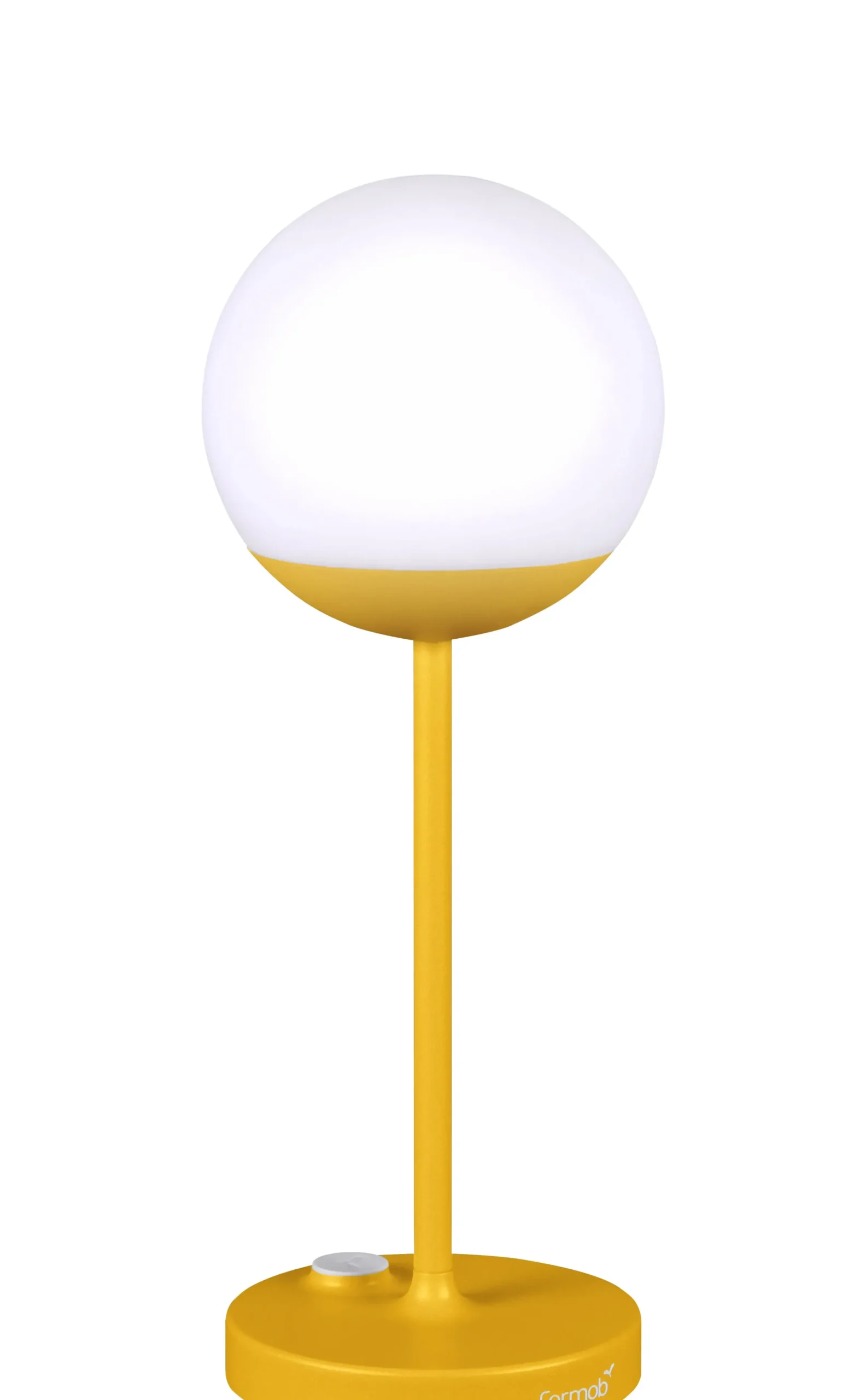 Lampe Exterieur Sans Fil Rechargeable Mooon! Led Metal Plastique Jaune / H 41 Cm - Usb - Fermob