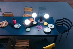 Lampe Exterieur Sans Fil Rechargeable Mooon! Led Metal Plastique Jaune / H 41 Cm - Usb - Fermob