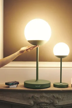 Lampe Exterieur Sans Fil Rechargeable Mooon! Led Metal Plastique Noir / H 63 Cm - Bluetooth - Fermob