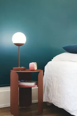 Lampe Exterieur Sans Fil Rechargeable Mooon! Led Metal Plastique Rouge / H 41 Cm - Usb - Fermob