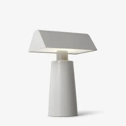 Lampe Sans Fil Rechargeable Caret Mf1 Metal Gris / H 22 Cm - &Tradition