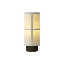 Lampe Sans Fil Rechargeable Hashira Tissu Beige / O 10 X H 23,5 Cm - Lin - Menu