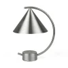 Lampe Sans Fil Rechargeable Meridian Gris Argent Metal / Metal - H 26 Cm - Ferm Living