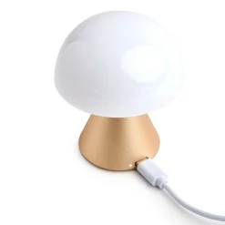 Lampe Sans Fil Rechargeable Mina Mini Led Metal Plastique Or / H 8,3 Cm / Indoor - Lexon