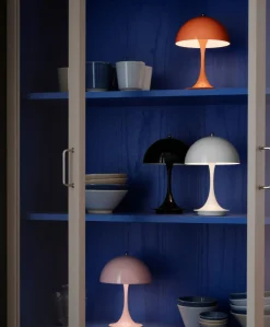 Lampe Sans Fil Rechargeable Panthella Portable Metal Led Metal / Led - Abat-Jour Metal - H 23 Cm / Usb - Louis Poulsen