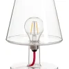 Lampe Sans Fil Rechargeable Transloetje Plastique Transparent / Led - O 16 X H 25 Cm - Fatboy
