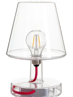 Lampe Sans Fil Rechargeable Transloetje Plastique Transparent / Led - O 16 X H 25 Cm - Fatboy