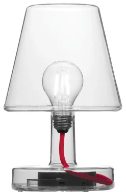 Lampe Sans Fil Rechargeable Transloetje Plastique Transparent / Led - O 16 X H 25 Cm - Fatboy