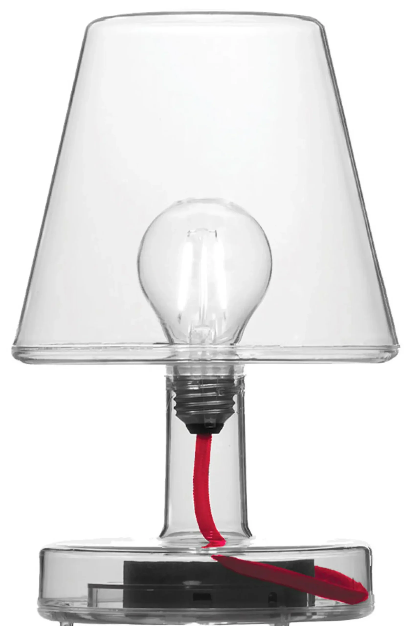 Lampe Sans Fil Rechargeable Transloetje Plastique Transparent / Led - O 16 X H 25 Cm - Fatboy